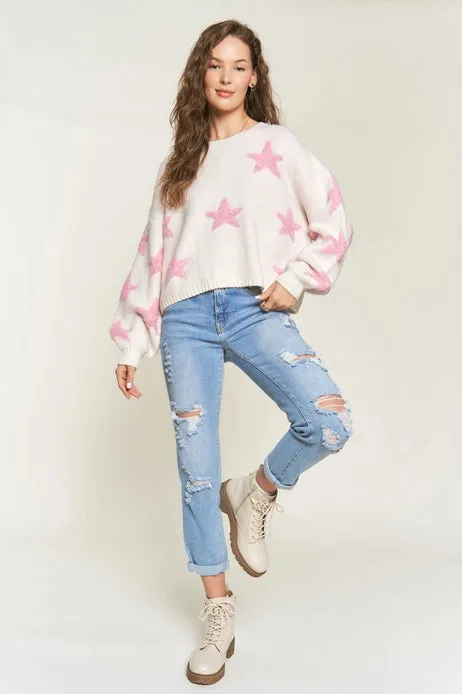 2TONE Star Sweater Top