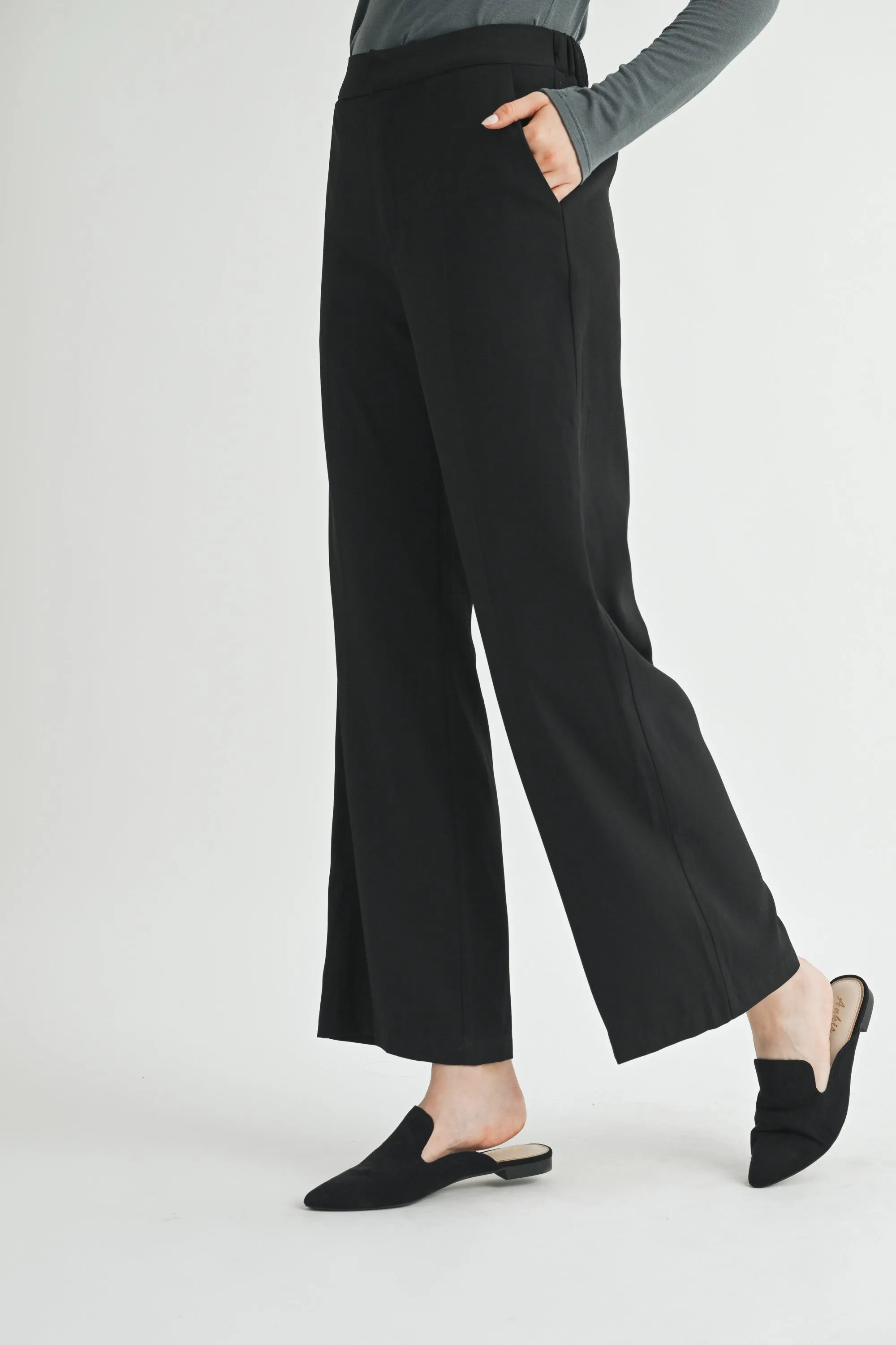 Black Tailored Pants - Large