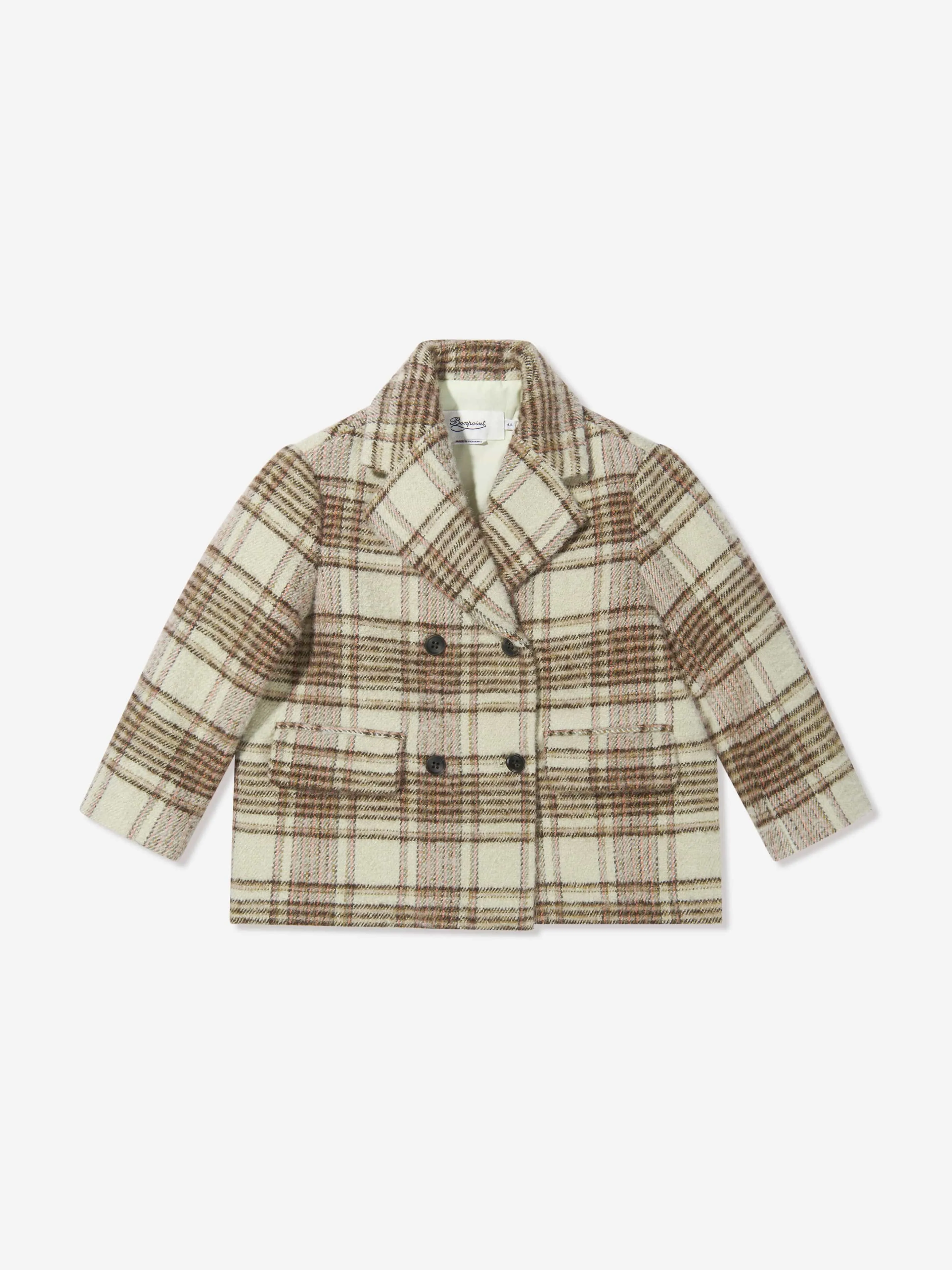 Bonpoint Girls Tinley Checked Coat