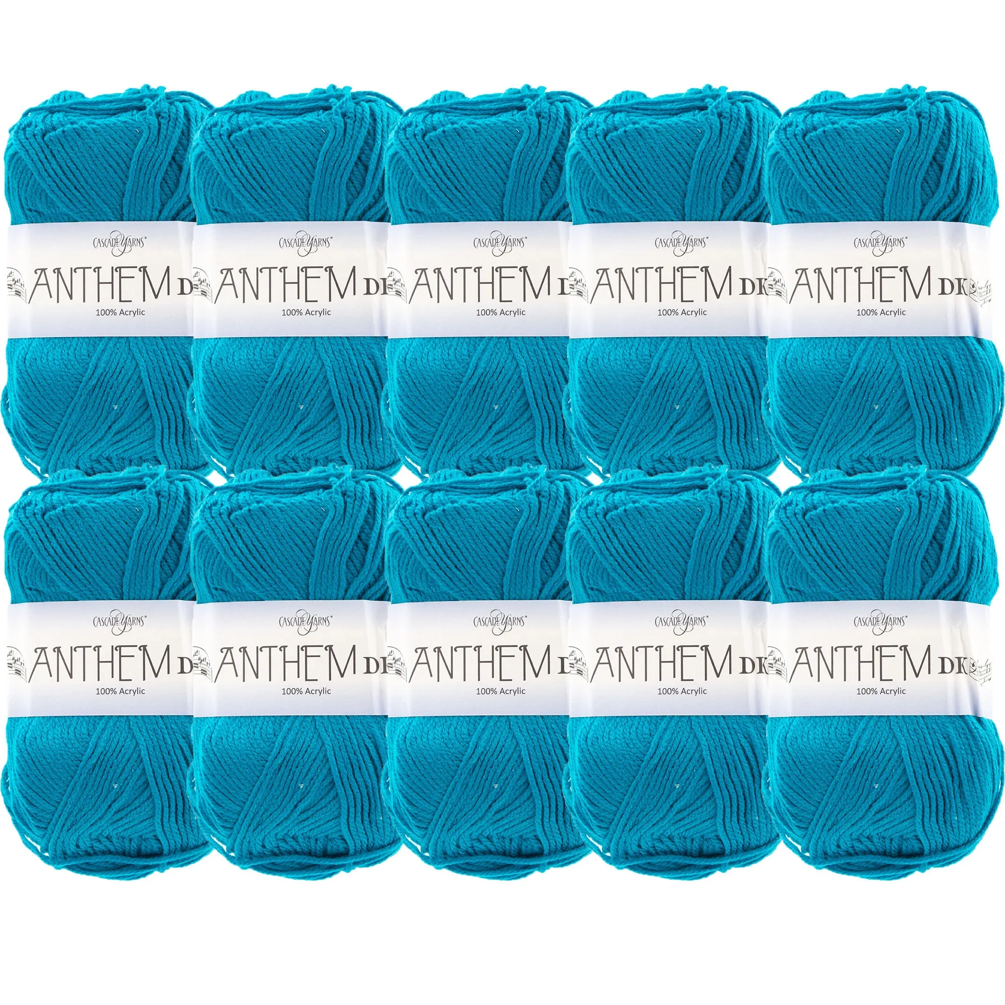 Cascade Yarns Anthem DK Yarn - 42 Dark Turquoise - 10-Pack