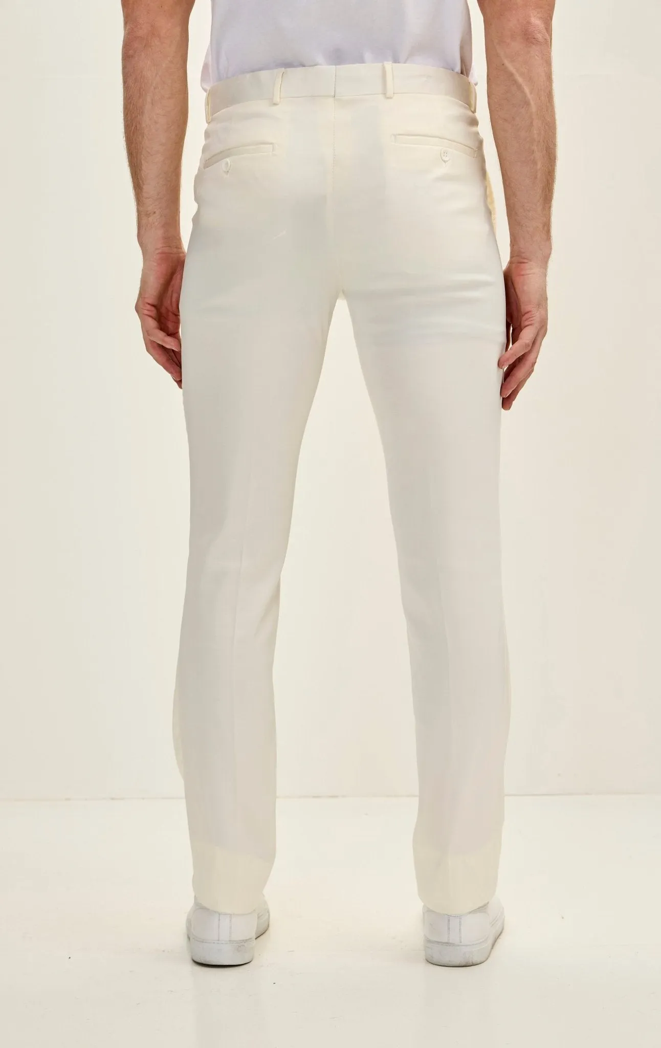 Classic Tuxedo Pants - Off White