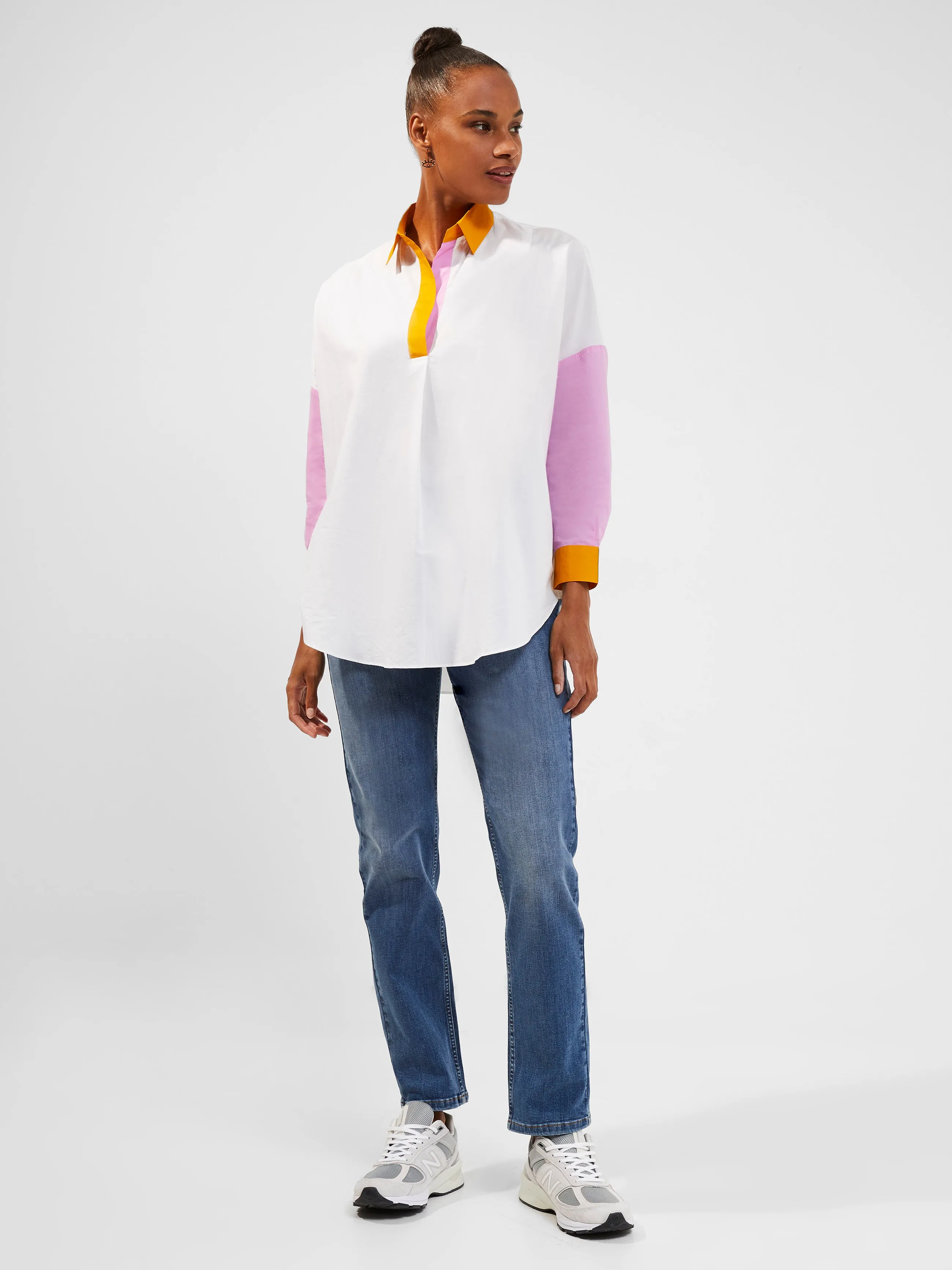 Colour-Block Organic Rhodes Shirt