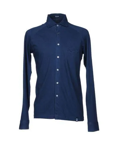 Drumohr Man Shirt Dark blue M INT