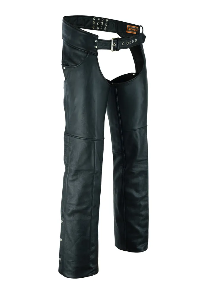 DS Tall Classic Leather Chaps with Jeans Pockets