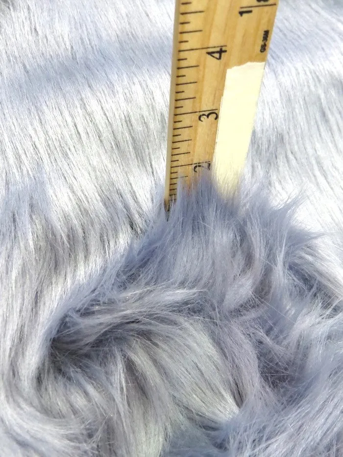 Dusty Rose Solid Shaggy Long Pile Faux Fur Fabric / Sold By The Yard