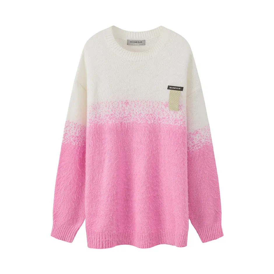 Fading Pink Long Knit Sweater