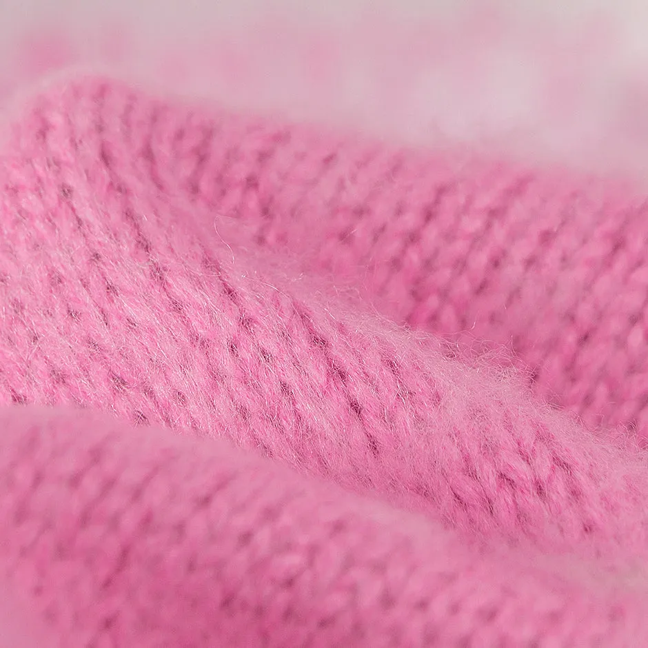 Fading Pink Long Knit Sweater