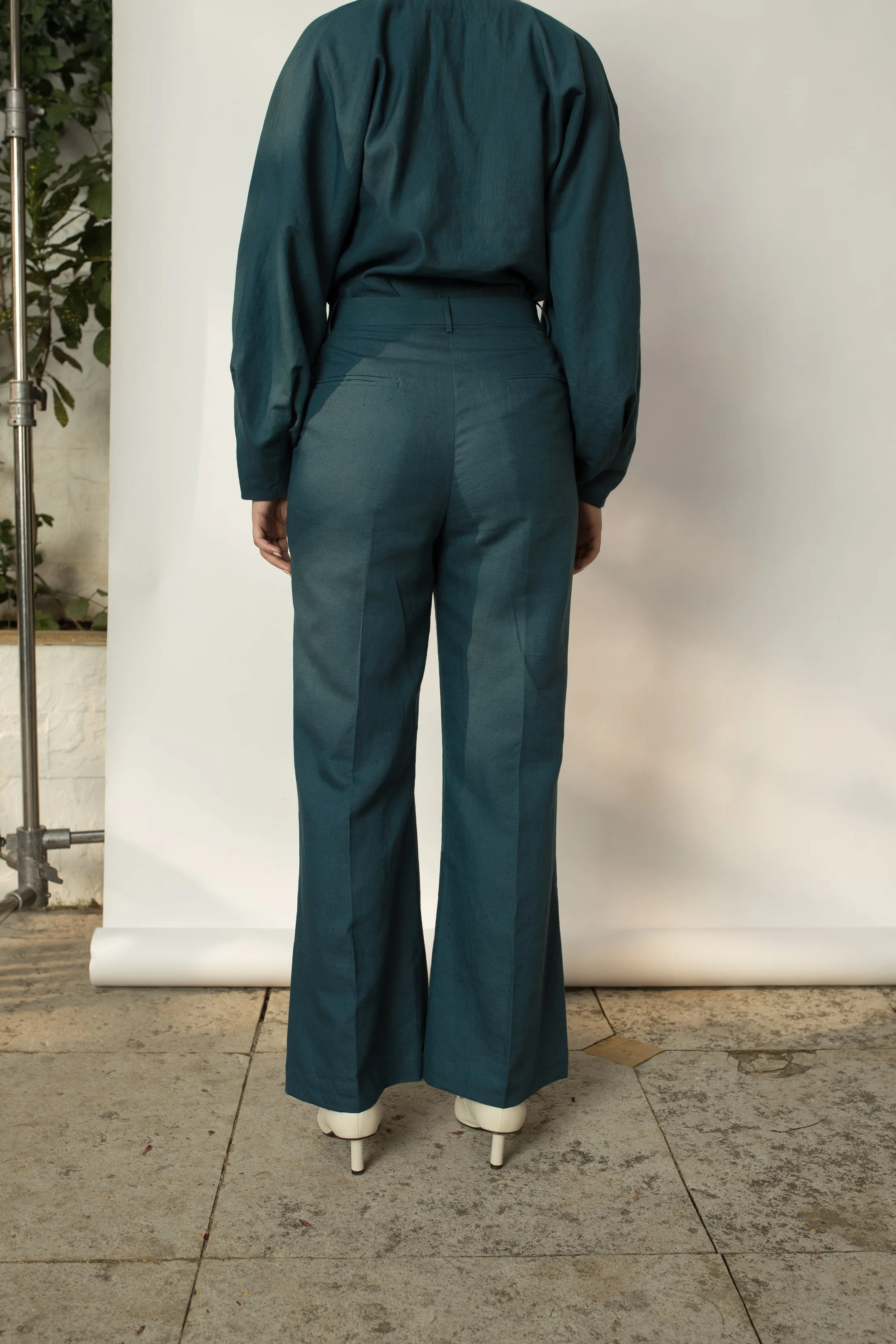 Green Tailored Pants