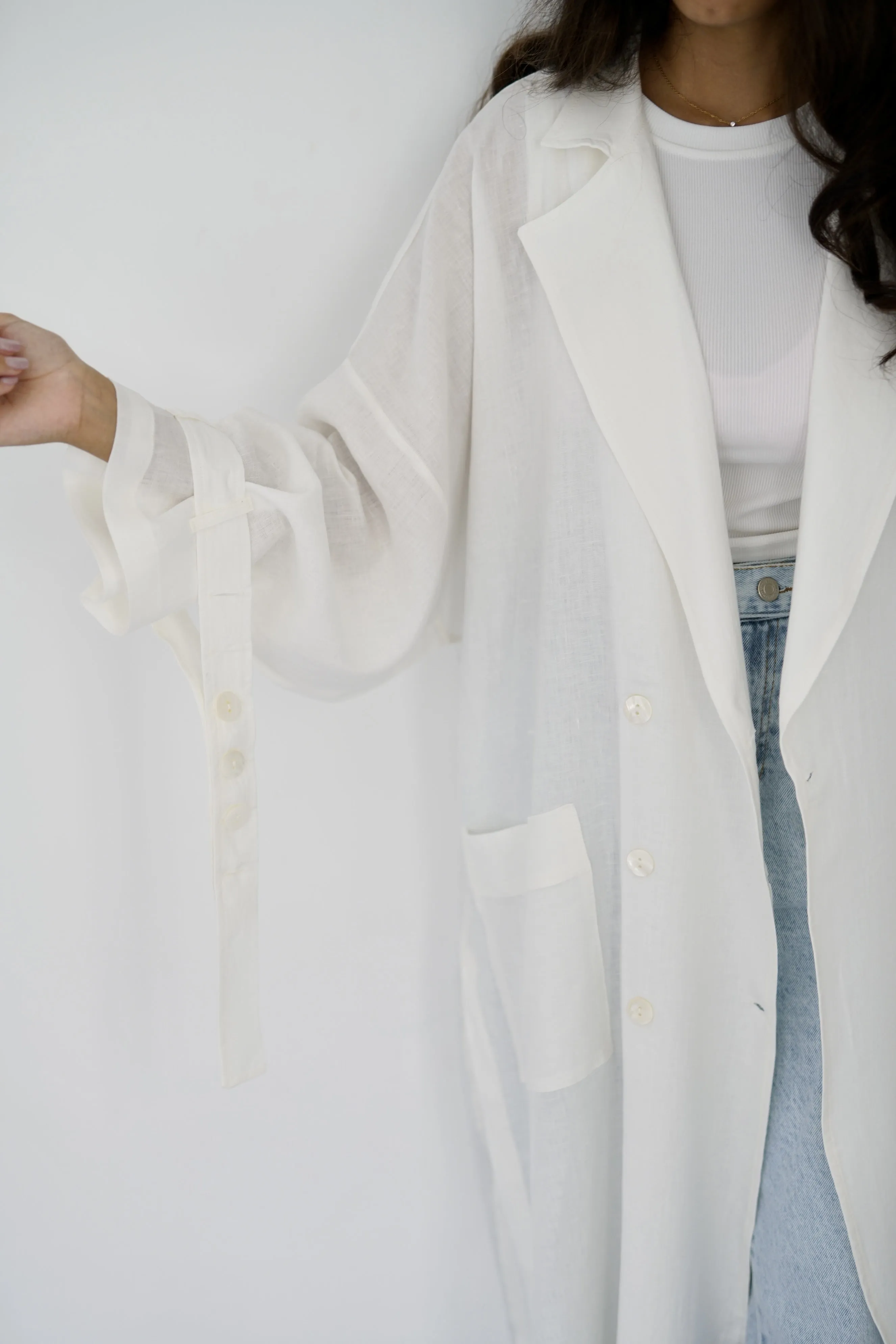 ILLY - Oversized Linen trenchcoat