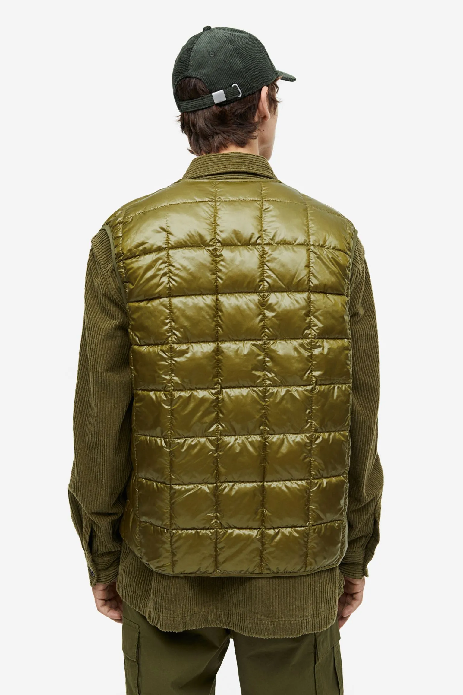 Insulated vest H&M Slim Fit Padded, olive