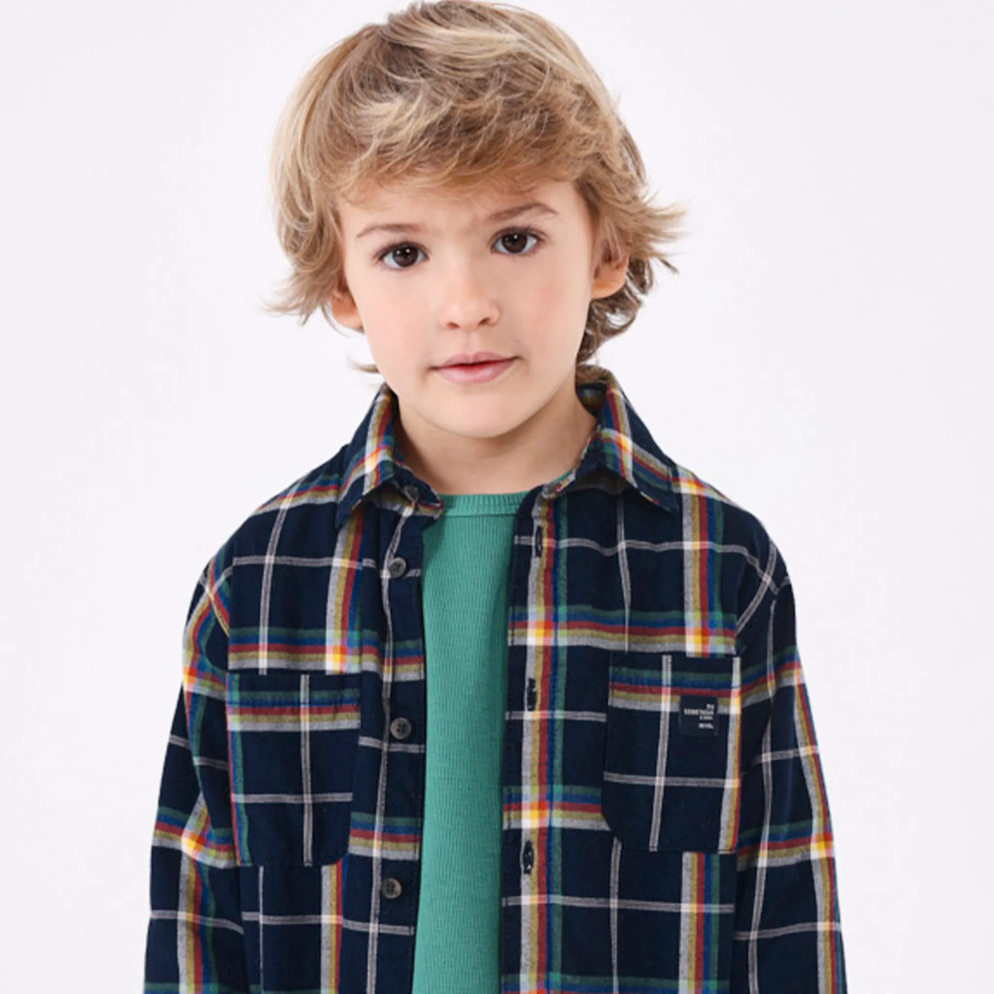 Kids Checkered Dress Shirts For Boys