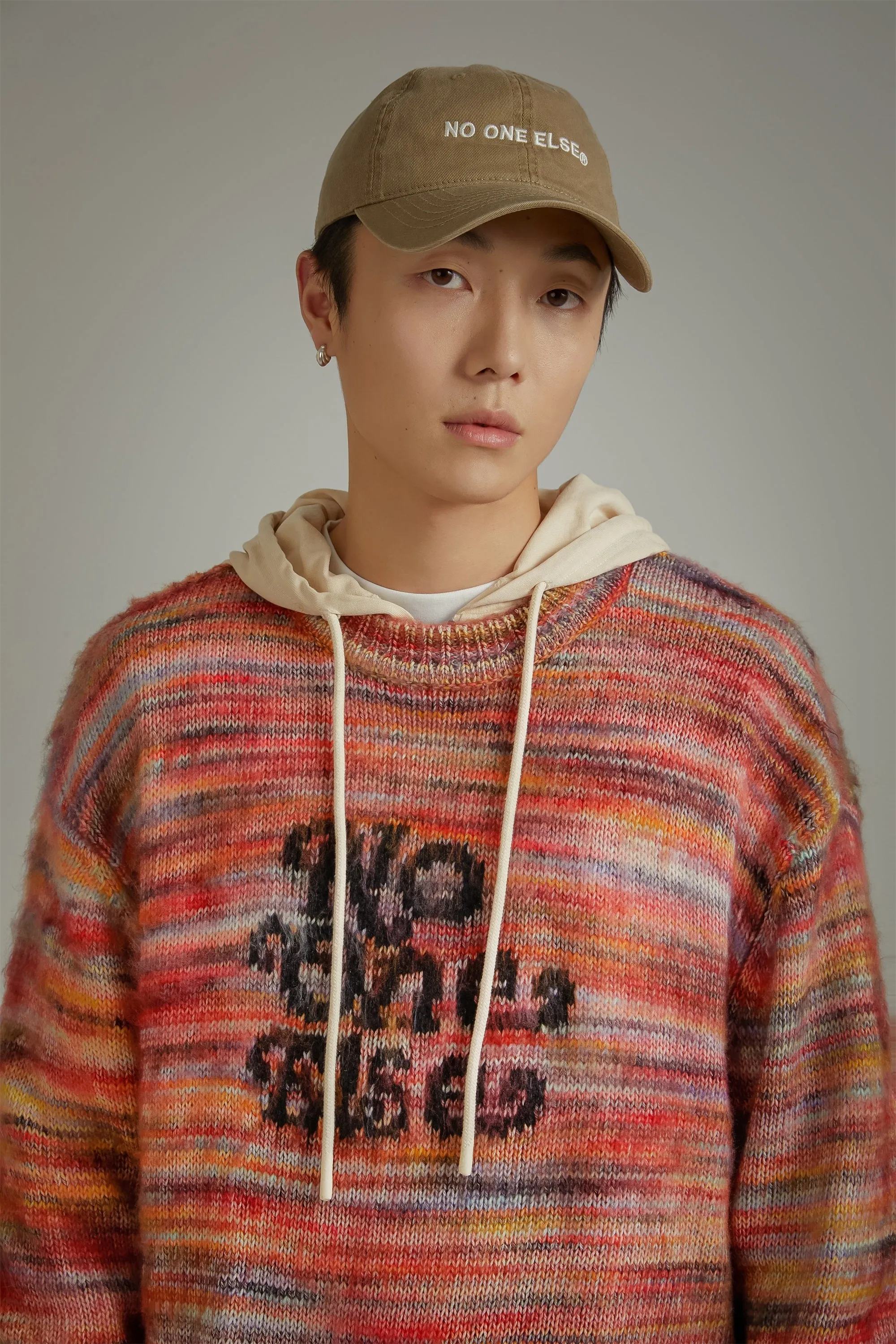 Logo Rainbow Loose Knit Sweater