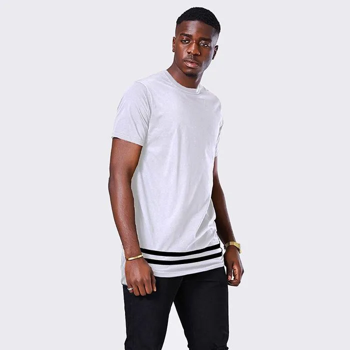 Longline Striped Long T-Shirt - 2 Colors