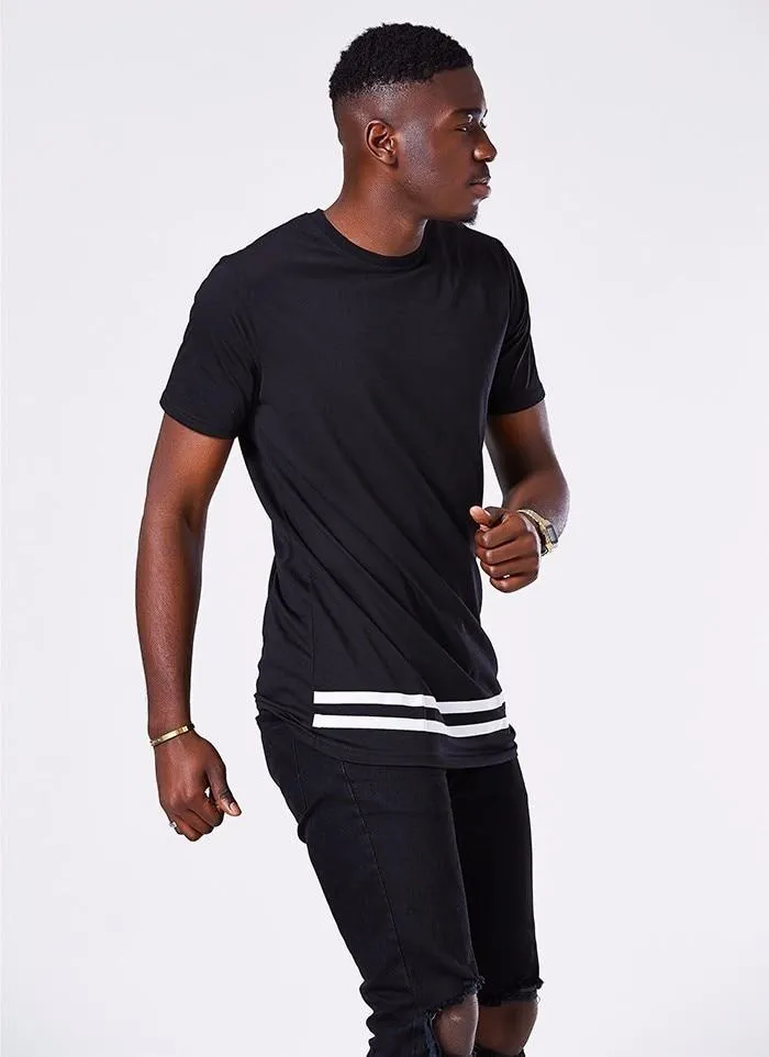 Longline Striped Long T-Shirt - 2 Colors