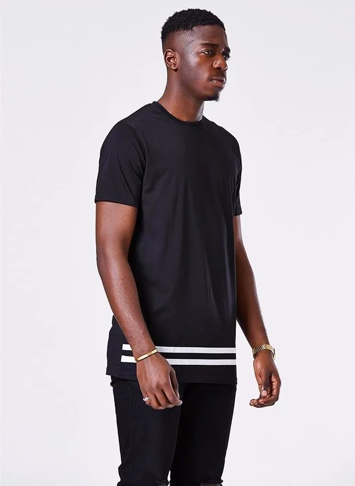 Longline Striped Long T-Shirt - 2 Colors