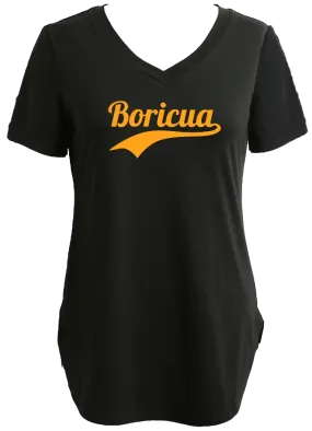 Longline Tee/Tunic With Boricua Graphic