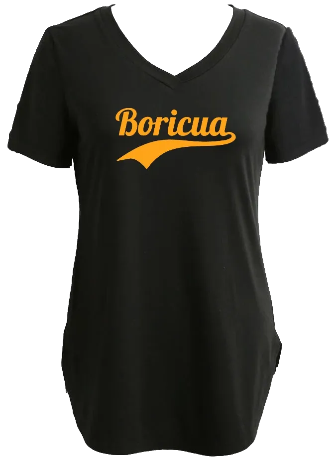 Longline Tee/Tunic With Boricua Graphic