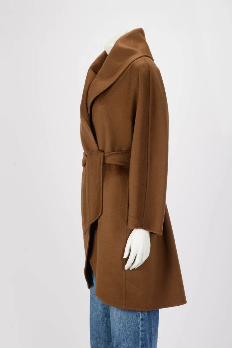 Max Mara Caramel Cashmere Belted Coat IT 36