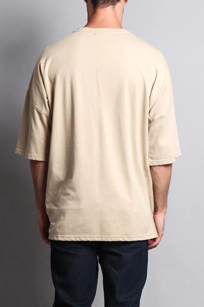 Men's Basic Overly Over Sized T-Shirt