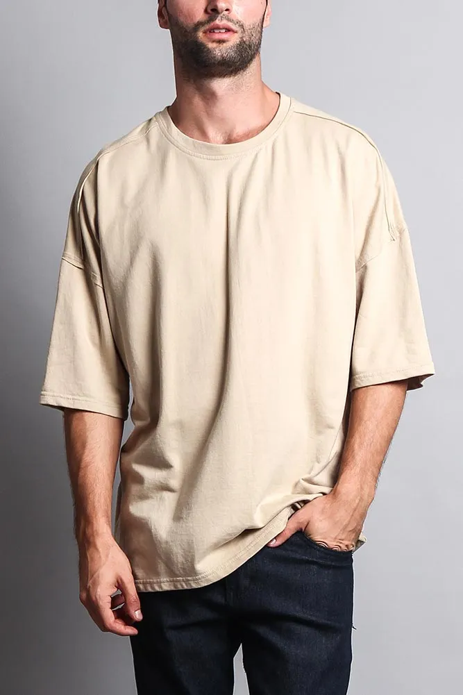 Men's Basic Overly Over Sized T-Shirt