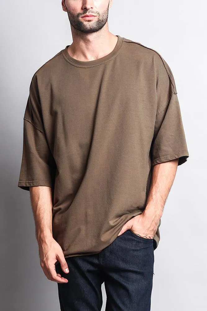 Men's Basic Overly Over Sized T-Shirt