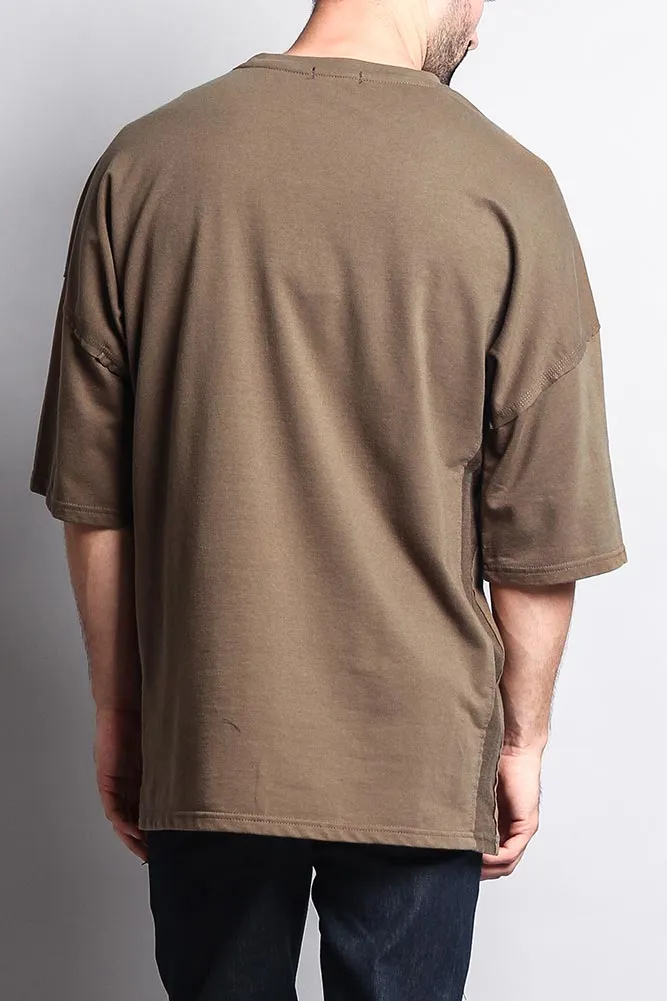 Men's Basic Overly Over Sized T-Shirt