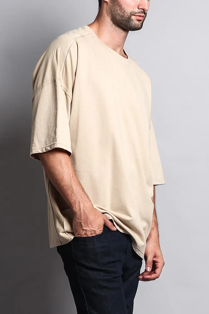 Men's Basic Overly Over Sized T-Shirt