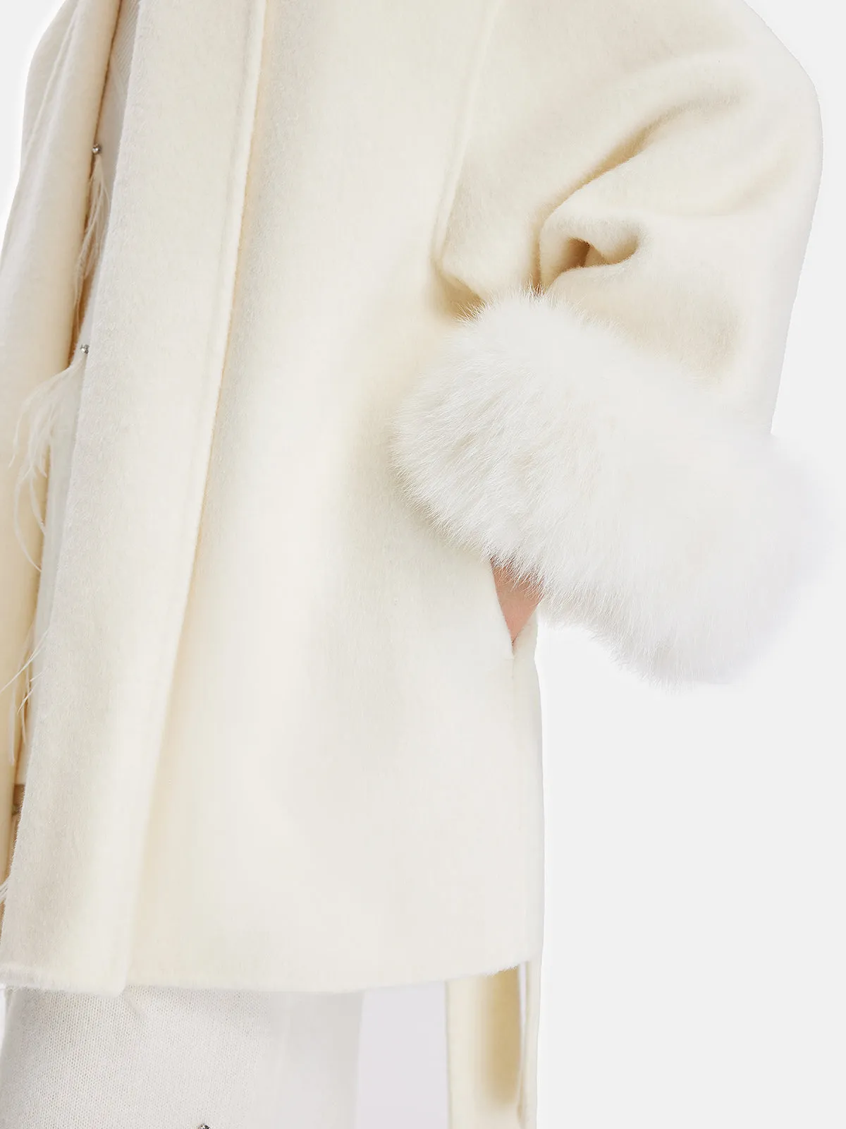 Minimalist Plush Cuffs Jacket