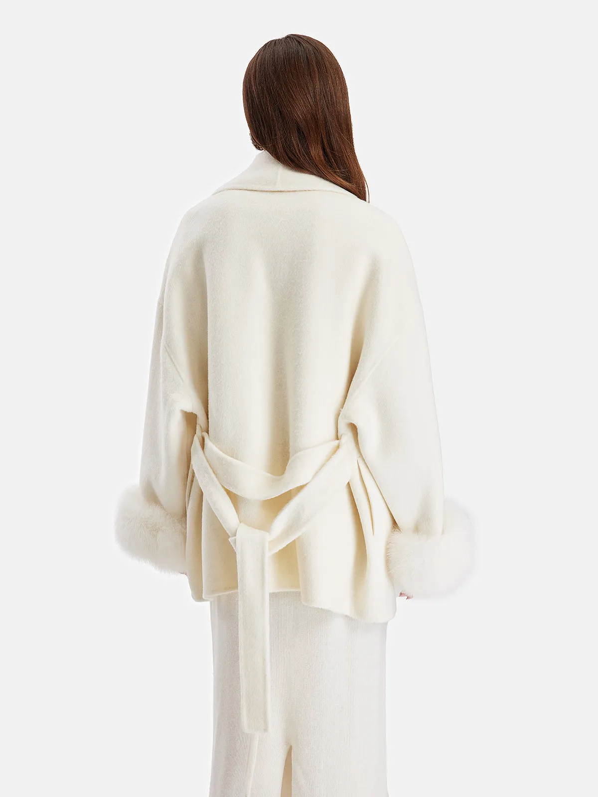 Minimalist Plush Cuffs Jacket