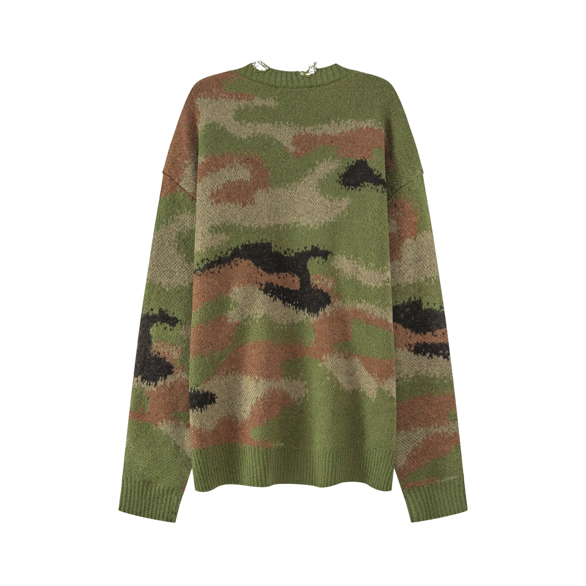 Noe Logo Camouflage Knit Sweater