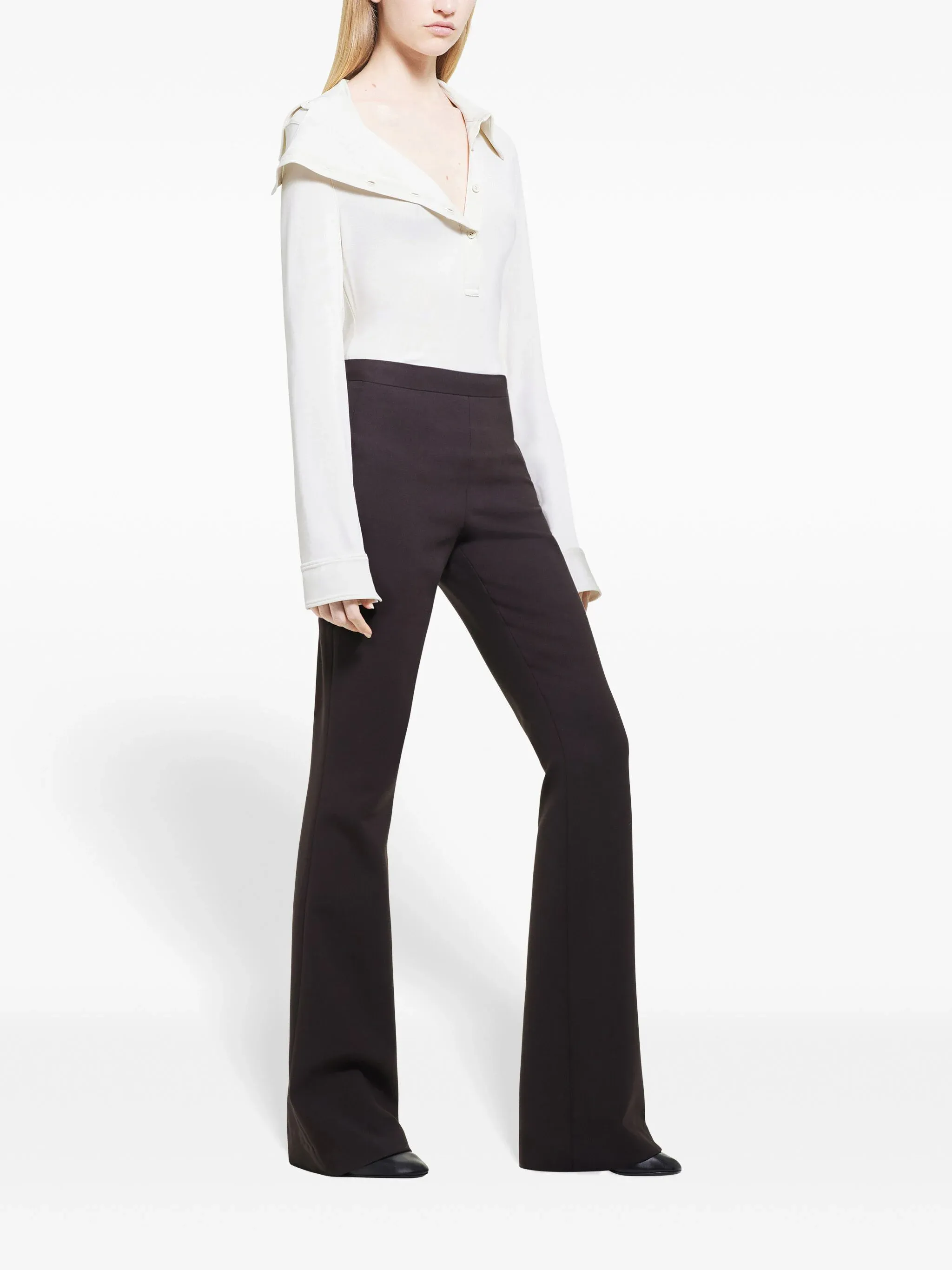 Oblique Tailored Wool Pants