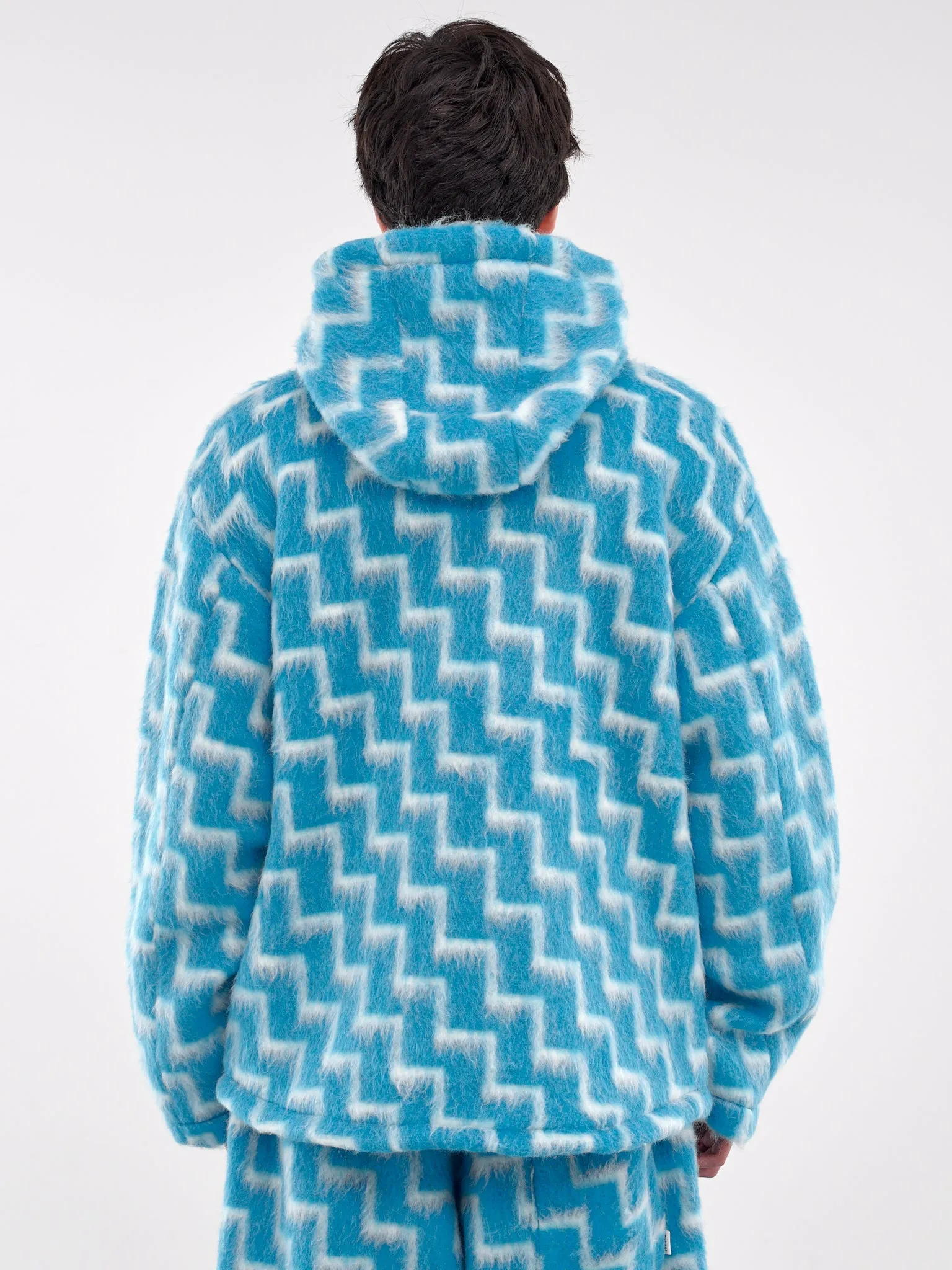 Oversized Fish Jacket (OT002001-BLUE-WHITE)