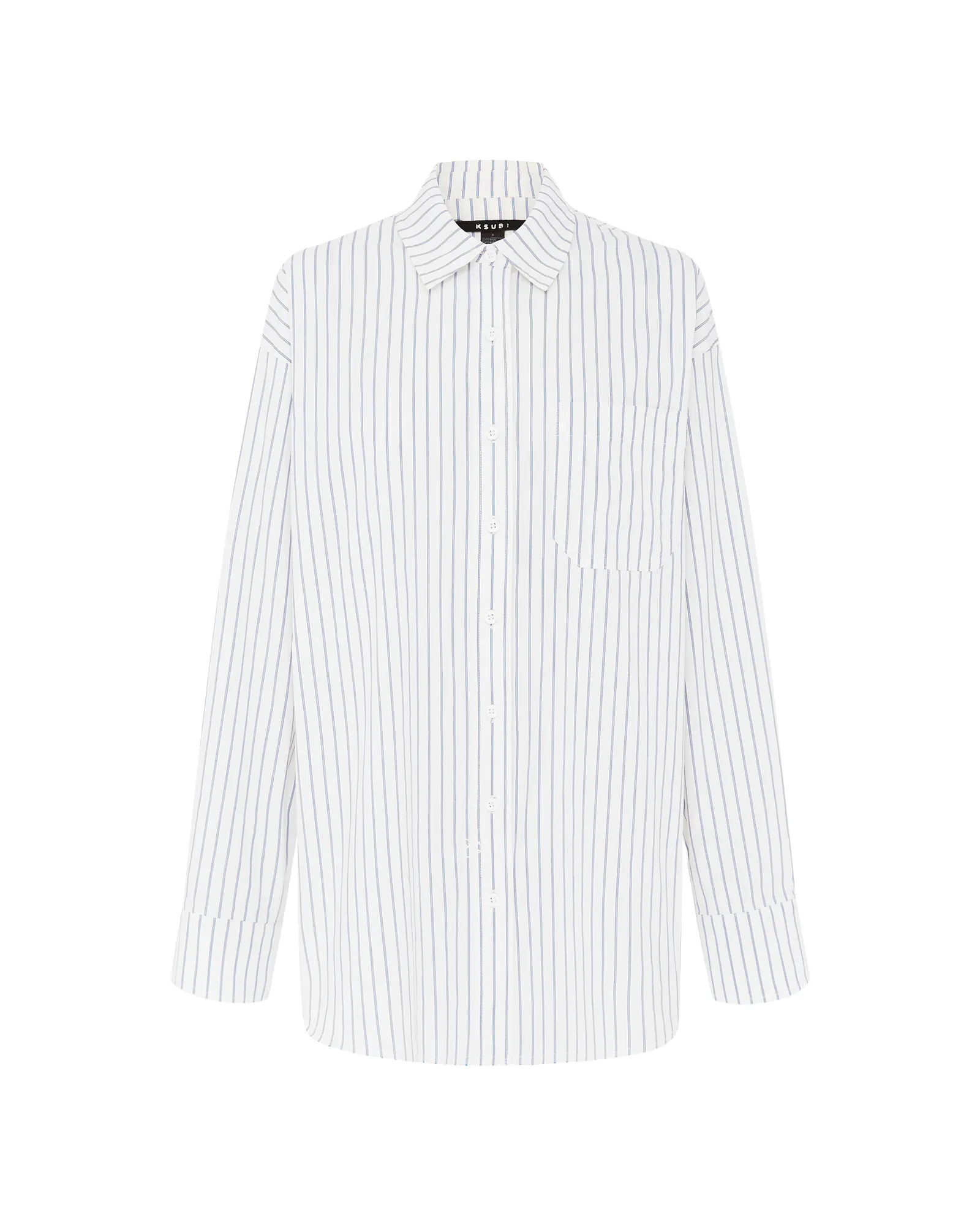 OVERSIZED SHIRT BLUE STRIPE