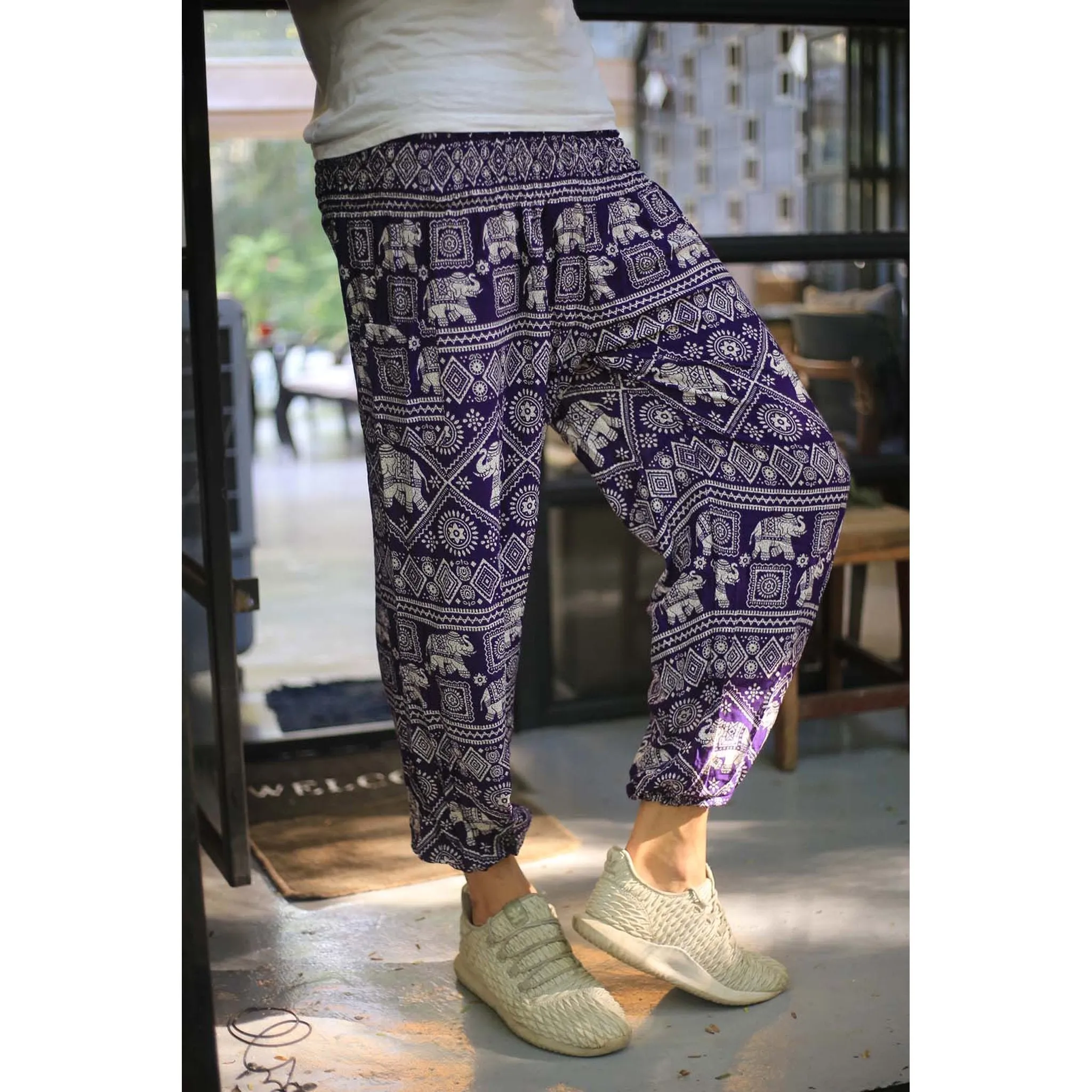 Purple Classic Elephant Pants