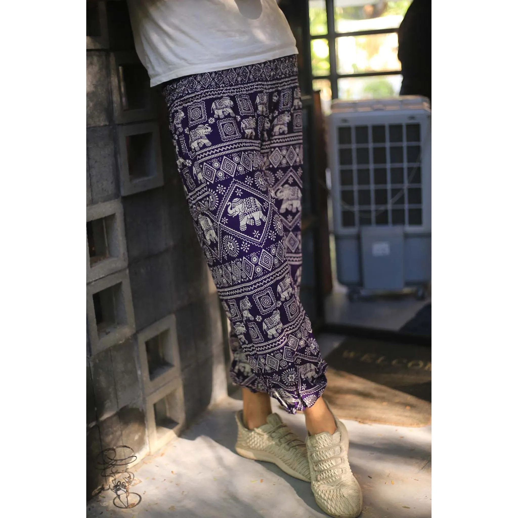 Purple Classic Elephant Pants