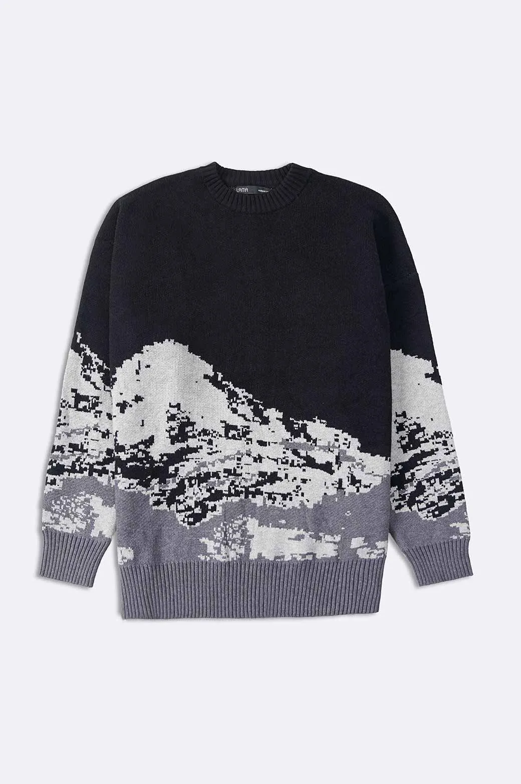 RELAXED ABSTRACT SWEATER