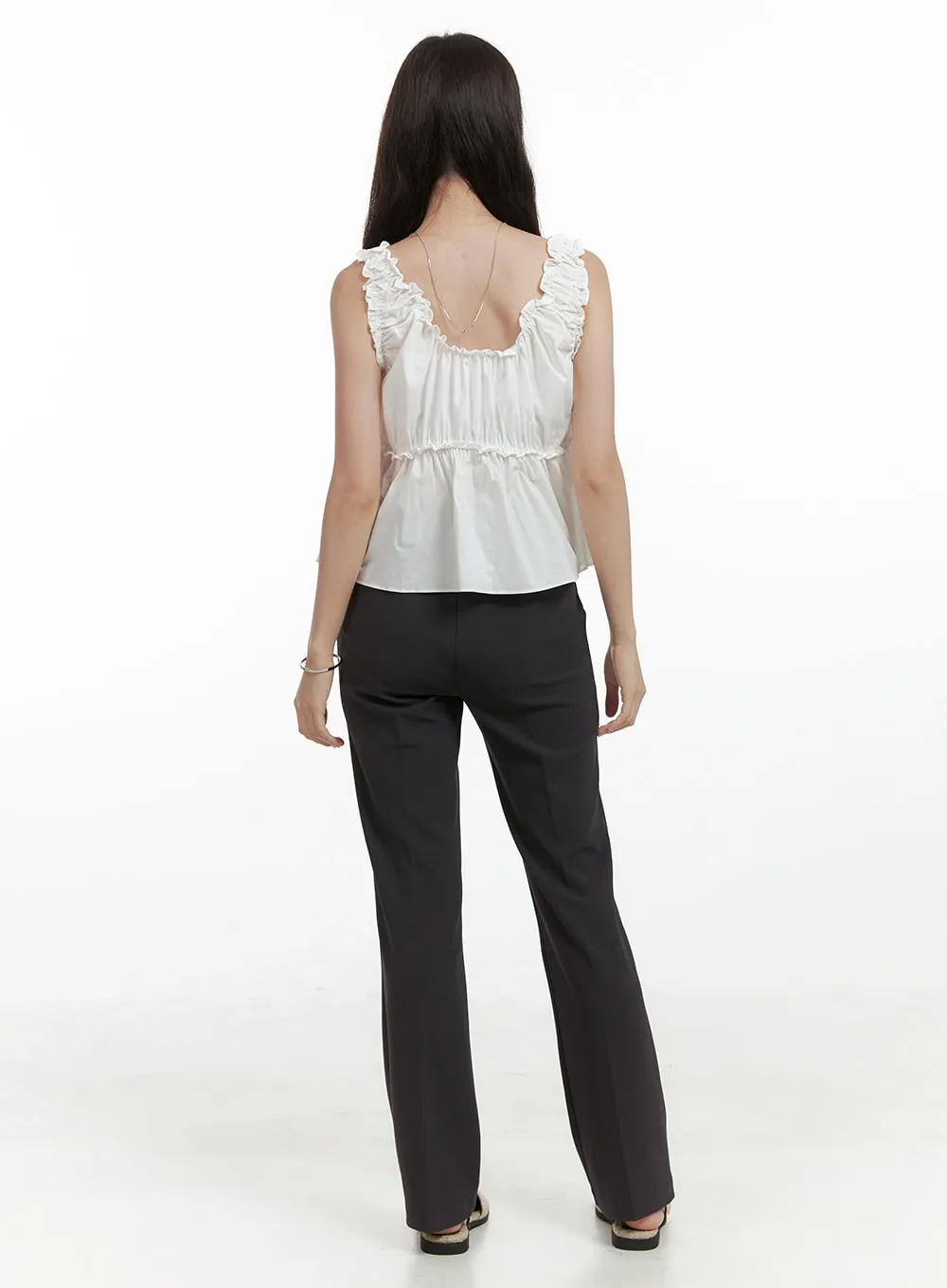 Solid Tailored Pants OL416