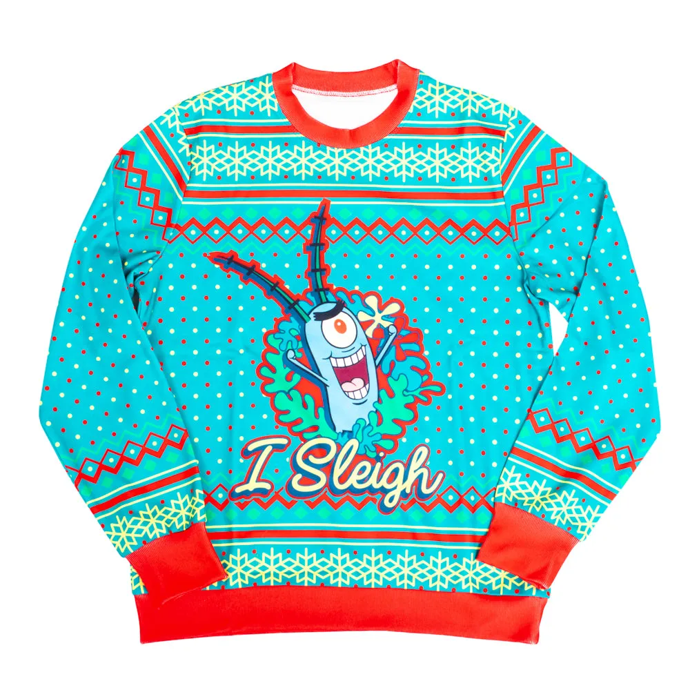 SpongeBob SquarePants Sleigh ugly Christmas sweater