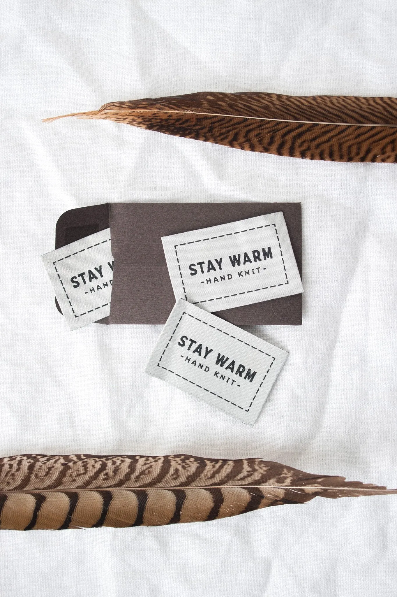 Stay Warm Woven Labels