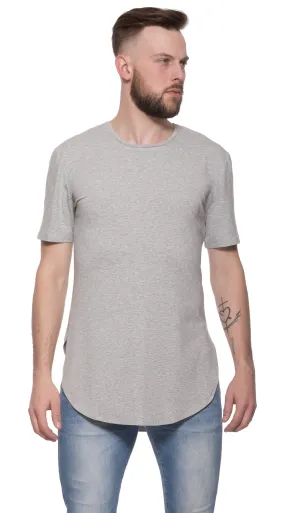 TheG Man Viscose Basic 2/2 Long Tee // grey