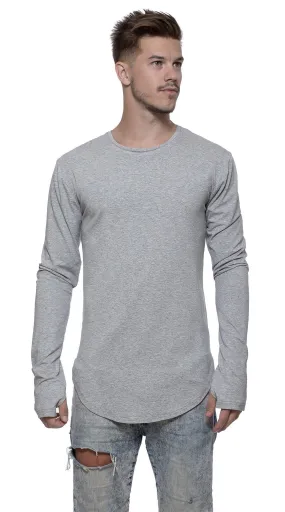 TheG Man Viscose Under Long Tee // gray