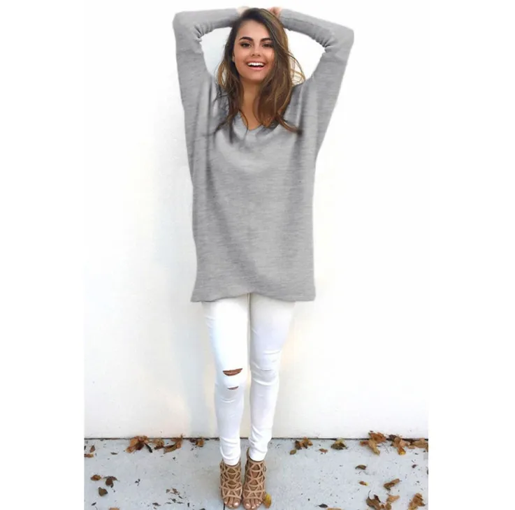 V-Neck Warm Sweaters Casual Sweater