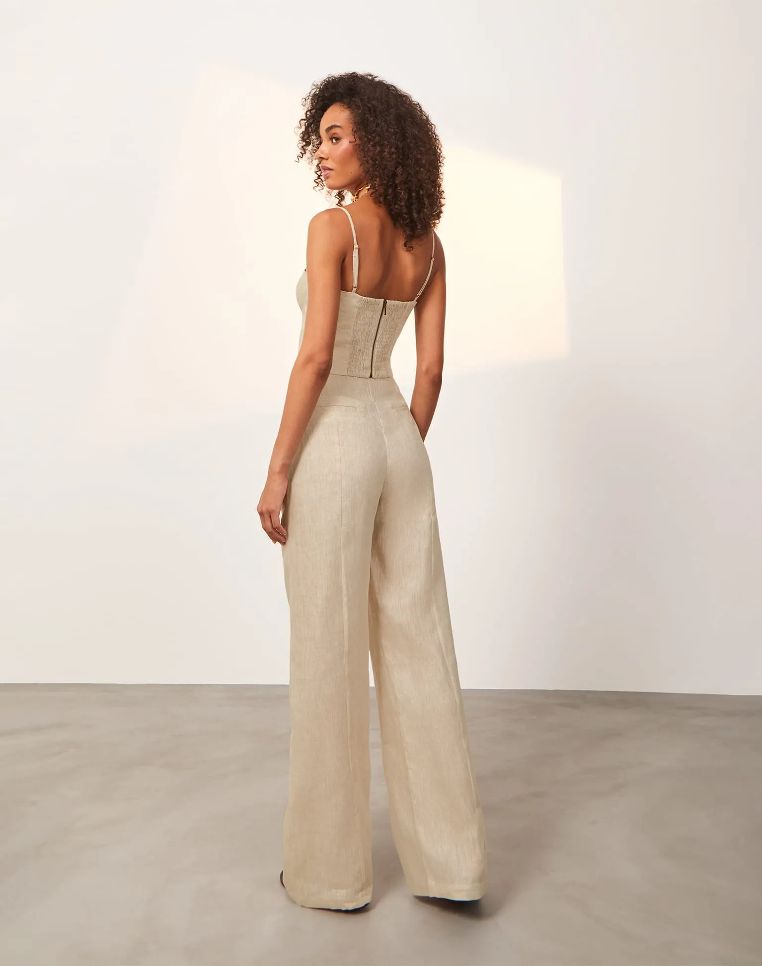 Whitney Tailored Pants - Natural